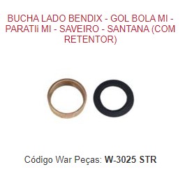 W3025STR BUCHA LB.GOL BOLA MI/LOGUS C/RETENTOR