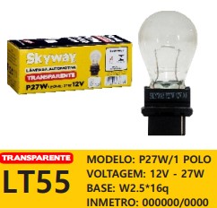 LAMPADA 1141 12V 27W BASE PLASTICO SKYWAY LT55 