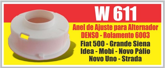 W611 ANEL AJUSTE ROL.6003 DENSO/MARELLI PALIO (17MM) 