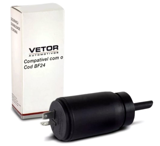 EBF24V MOTOR INJ. LAV. PARA-BRISA 24V UNIVERSAL 2T EM T (BICO FINO)