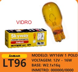 LAMP05 LAMPADA 67 12V 16W S/SOQUETE (AMARELA) ((SOLTA))