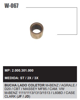 W067ST -BUCHA LB.W1207 M-BENZ JF LC/B. JD (C/10 UN )