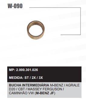 W0902X -BUCHA INT.W1217 M-BENZ JF (C/10)