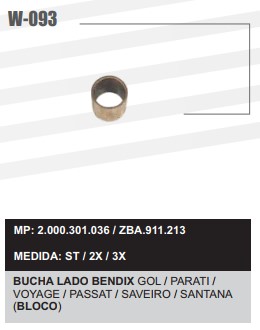 W0932X -BUCHA LB.1110 PST/GOL/SANT BLOCO (C/10)