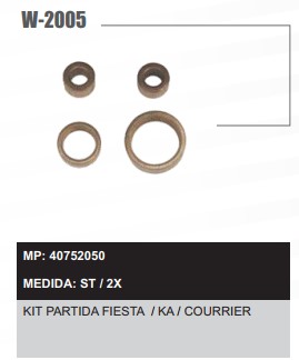 W2005ST -KIT BUCHA PART.MOTORCRAFT FIESTA/KA/COURRIER 