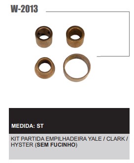 W2013ST -KIT BUCHA PART.MITSUBISHI EMPILH.YALE/HYSTER/CLARK  