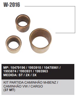 W2016ST -KIT BUCHA PART.DELCO REMY 37MT
