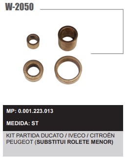W2050ST -KIT BUCHA PART.BOSCH DUCATO/IVECO/CITROEN/PEUGEOT