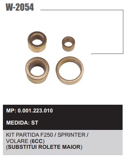 W2054ST -KIT BUCHA PART.BOSCH F250/SPRINTER/VOLARE