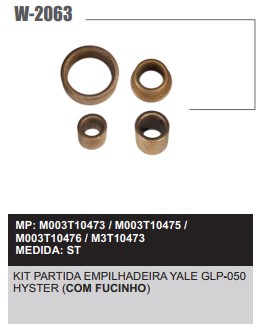 W2063ST -KIT BUCHA PART.MITSUBISHI EMPILH.YALE/HYSTER