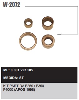 W2072ST -KIT BUCHA PART.BOSCH F250/F350/F4000 98> 