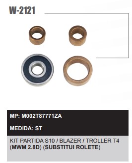 W2121ST -KIT BUCHA PART.MITSUBISHI S10/TROLLER T4/BLAZER C/MWM