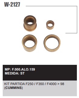 W2127ST -KIT BUCHA PART.BOSCH F250/F350/F4000 98> CUMMINS