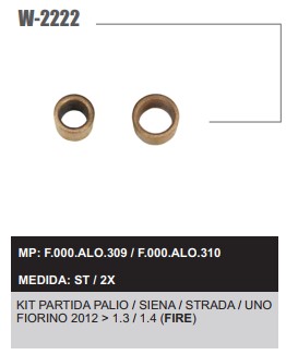 W2222ST -KIT BUCHA PART.BOSCH PALIO/SIENA/STRADA FIRE