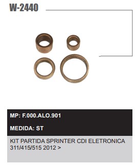 W2440ST -KIT BUCHA PART.BOSCH SPRINTER CDI ELETR. 2012