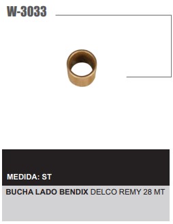 W3033ST -BUCHA LB. W1246 DELCO REMY 28MT (C/10)