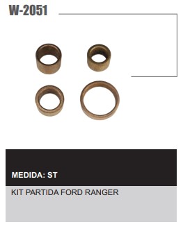 W2051ST -KIT BUCHA PART.BOSCH RANGER