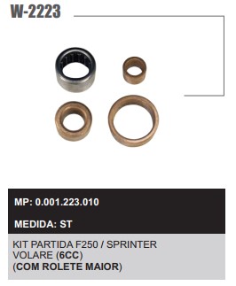 W2223ST -KIT BUCHA PART.BOSCH F250/SPRINTER MWM 6C ROLETE