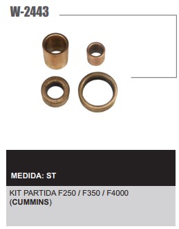 W2443ST -KIT BUCHA PART.BOSCH F250/F350/F4000 CUMMINS