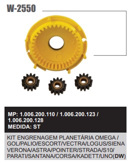 W2550ST -KIT ENGREN. PLANETARIA BOSCH DW 13D 3PÇ  