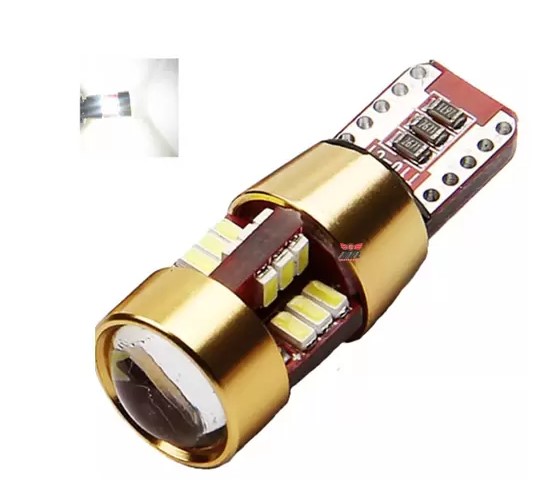 TP61 LED T10 27 LED CANBUS DOURADA 5W 12V 