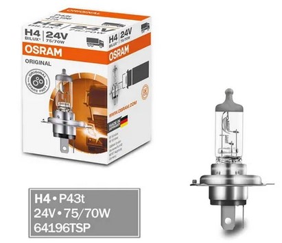 LAMPADA H4 24V 75/70W OSRAN OS64196TSP COMUM 