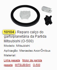 GB10104 REPARO CALCO DO GARFO/PLANETARIA AXOR GRANDE MITSUB (1PÇ)
