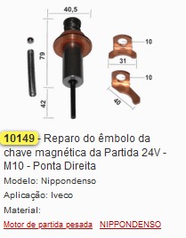 GB10149 REP. EMBOLO CHAVE MAG. NIPPONDENSO (M10/M10) (1PÇ)
