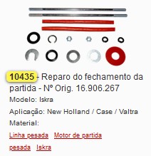 GB10435 REPARO DE FECHAMENTO DA PARTIDA ISKRA (1PÇ)
