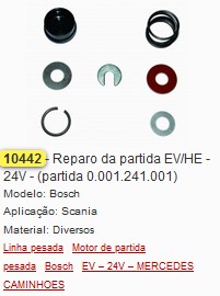 GB10442 REPARO TAMPA PARTIDA EV/HE BOSCH SCANIA (1PÇ)
