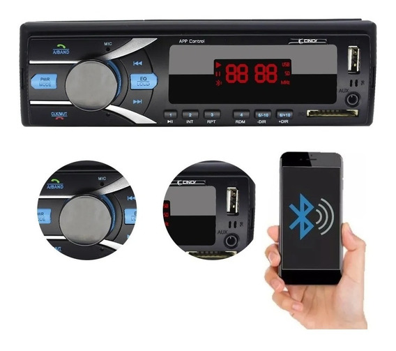 RADIO CINOY APP/USB/SD/MP3/FM/WMA/BT VISOR AZUL