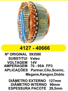 4127 EST. VALEO E127 I99 LARGO FQ3 95A 12V
