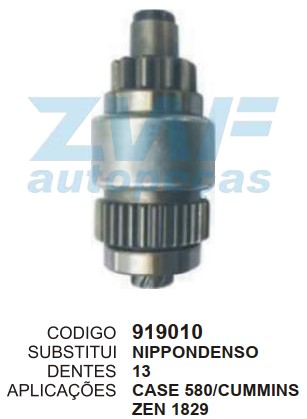 919010 BENDIX PT. DENSO CASE 580L 13D (ZEN1829)
