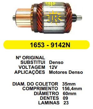 1653 IND. PART. DENSO 12V C156.4 D60 9D 