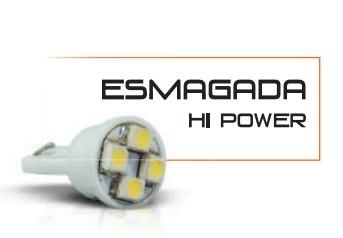 AP1506 LED ESMAGADA (PINGAO) T10 24V HI POWER BRANCO (UN)