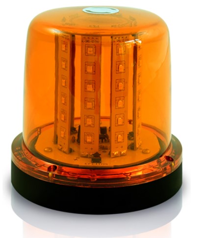 AU042 GIROFLEX LED 10W 54LEDS AMBAR C/STROBO 12V (FIX. PARAFUSO)