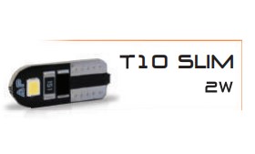 AU090 LED ESMAGADA (PINGAO) T10 24V SLIM 2W BRANCO (UN) 