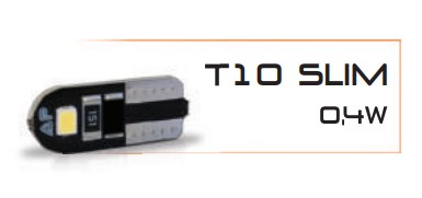 AU096 LED PINGAO 12V 4W T10 SLIM BRANCO (UN)