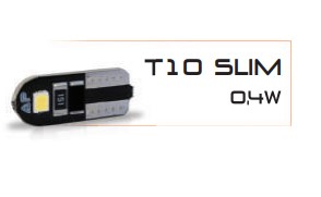 AU098 LED ESMAGADA (PINGAO) T10 24V SLIM 4W BRANCO (UN)