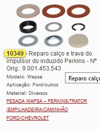 GB10349 REPARO PARTIDA PERKINS C/TRAVA/FELTRO (C/01)