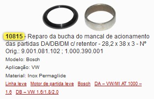 GB10815 BUCHA LB. GOL BOLA MI/LOGUS C/RETENTOR (01PÇ) 