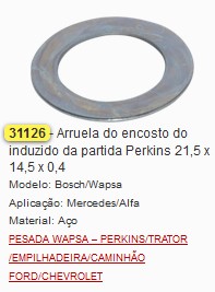 GB31126 ARRUELA DE ACO INDUZIDO PERKINS (C/20) 21.5X14.5X0.5