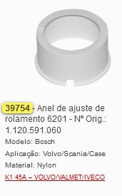 GB39754 ANEL AJUSTE ROL.6201 BOSCH VW/GM/FORD (01PÇ)