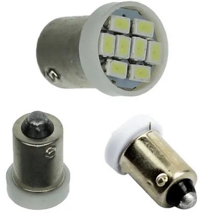 TP66 LED 69 8 LEDS 24V BA9S BRANCA T4W 