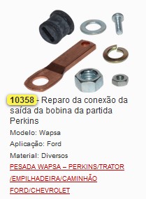 GB10358 REPARO CONEXAO PARTIDA PERKINS (C/01) 
