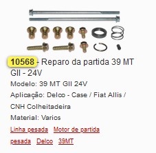 GB10568 REPARO MOTOR PARTIDA 39MT GII 24V (1PÇ)