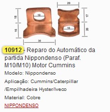 GB10912 REPARO (ISOLANTE) AUT. CAT/HYSTER/IVECO DENSO M10/M10 (01PÇ)