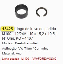 GB13425 JOGO TRAVA BENDIX INDUZ. PART. M100 (02PÇ)