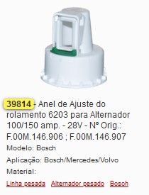 GB39814 ANEL JUSTE ROL.6203 BOSCH VOLVO MODERNO (01PÇ)
