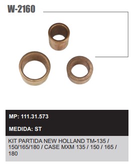 W2160ST -KIT BUCHA PART.ISKRA NEW HOLLAND/CASE TM135 150 165 180